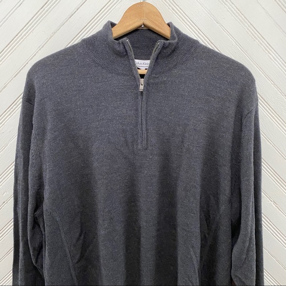 NWT Calvin Klein Extra Fine Merino Wool Sweater - Picture 2 of 12